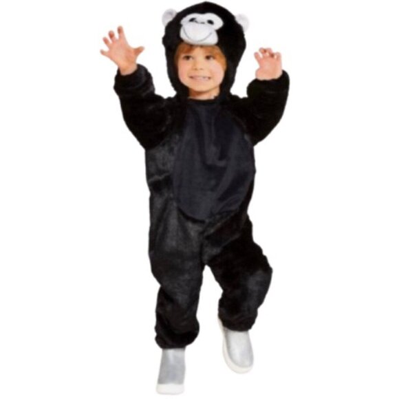 Target Other - Target Black Fleece Hooded Gorilla Halloween Dress Up Costume Toddler 2-3T